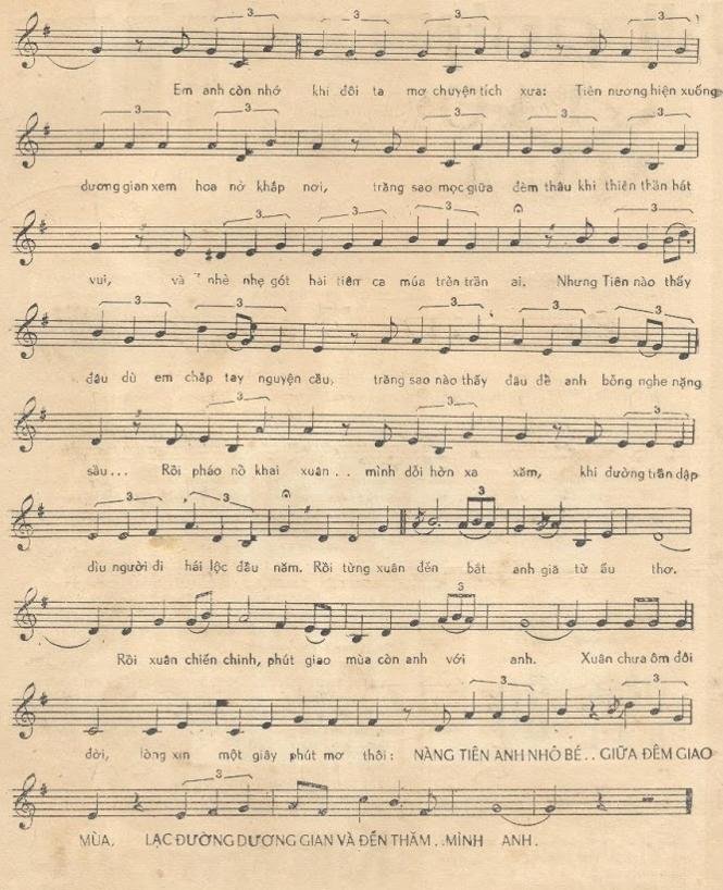 Sheet nhạc Phút Giao Mùa 2